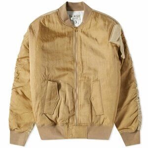 Merely Made MA-1 Jacket (NEW WITH TAGS) - Medium Oversized Fit, Gold Cream